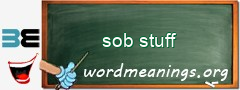 WordMeaning blackboard for sob stuff